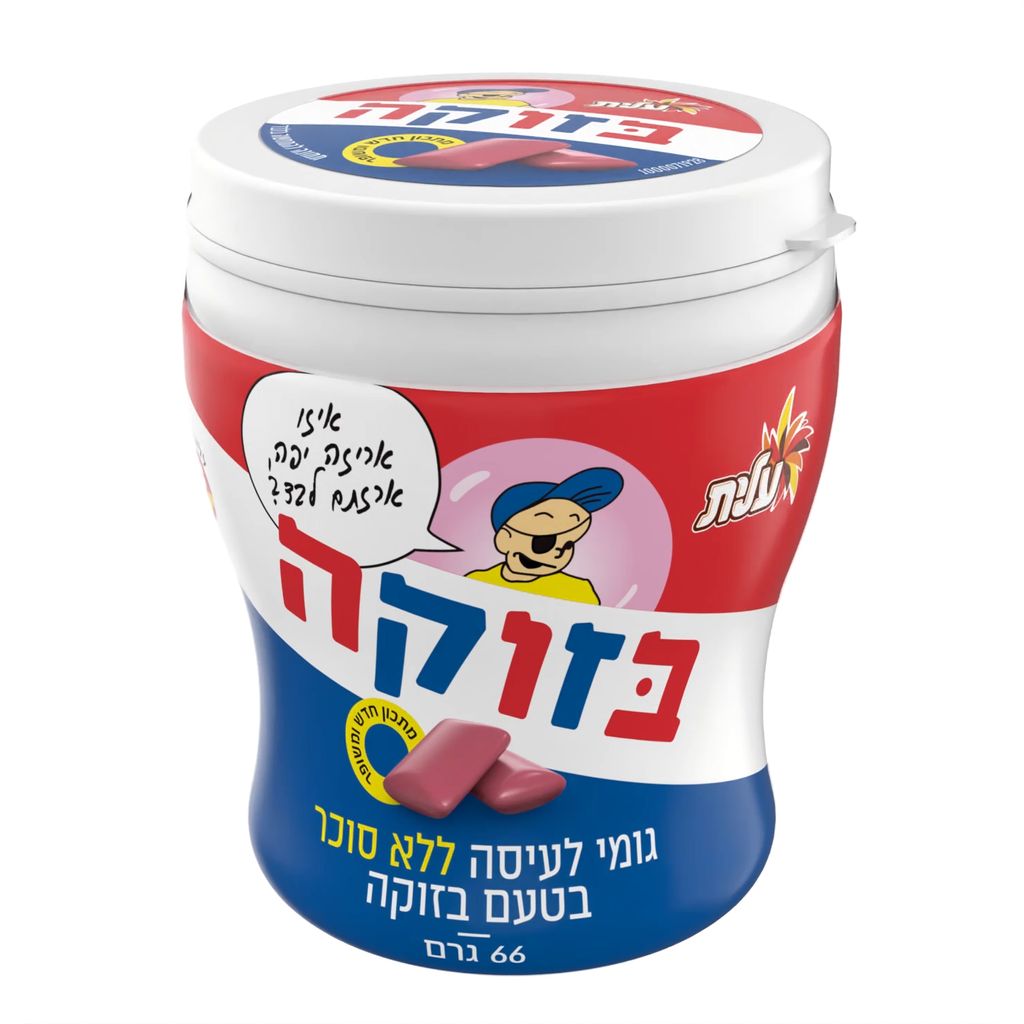 מסטיק בזוקה צ'יקלט 66גרם