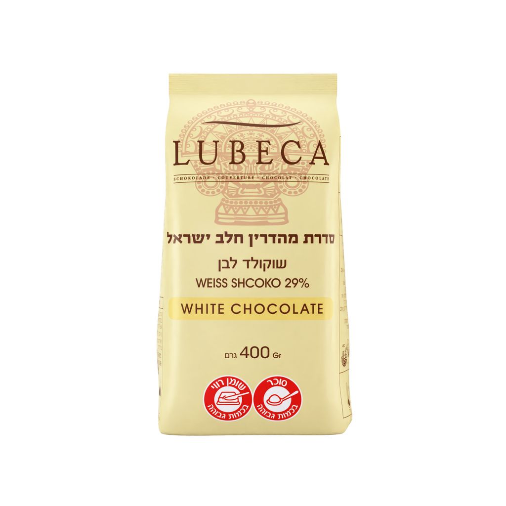שוקולד לבן לובקה 400 גרם