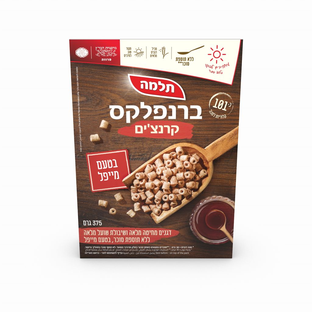דגני בוקר ברנפלקס קרנצ'ים בטעם מייפל
