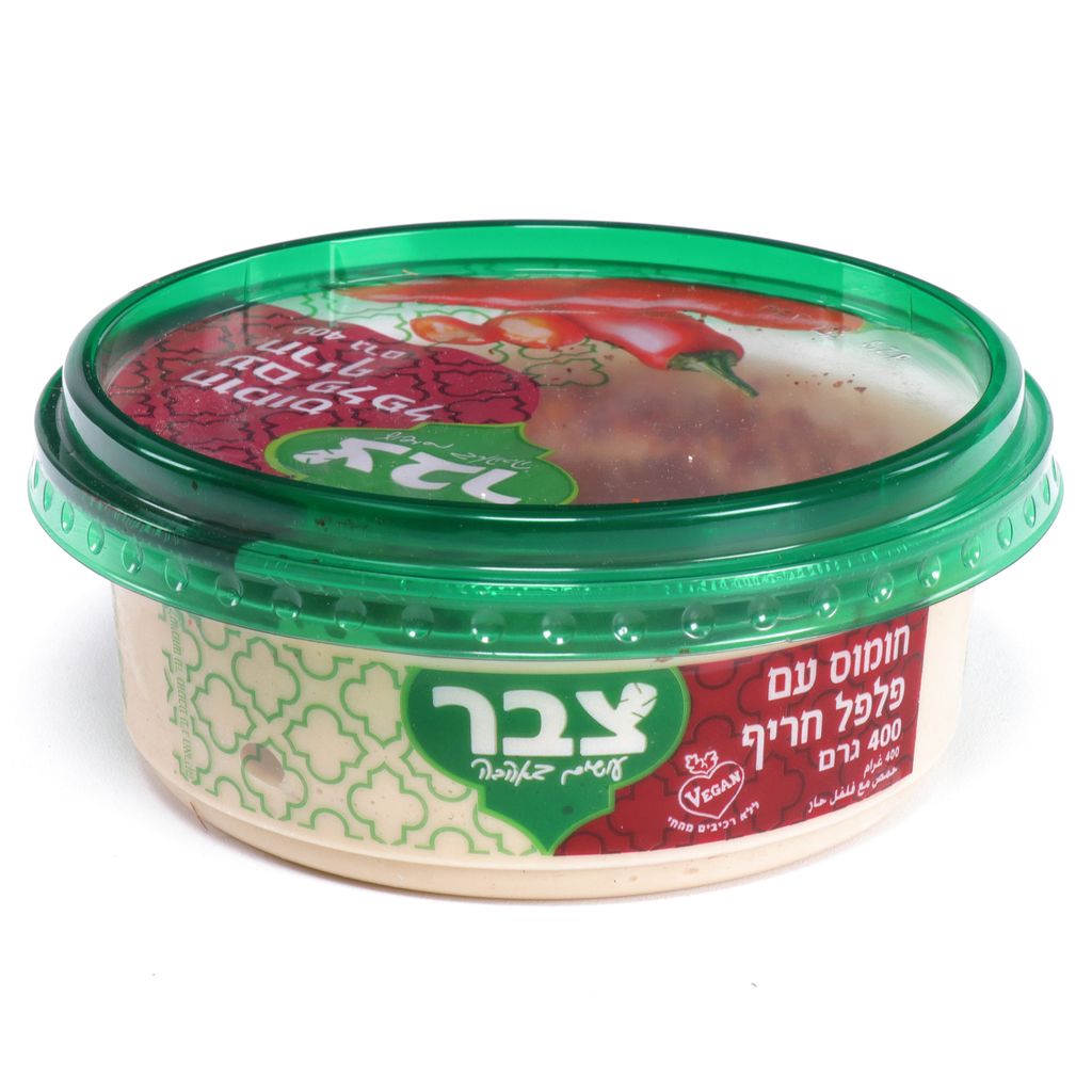 צבר חומוס עם חריף 12*400גרם