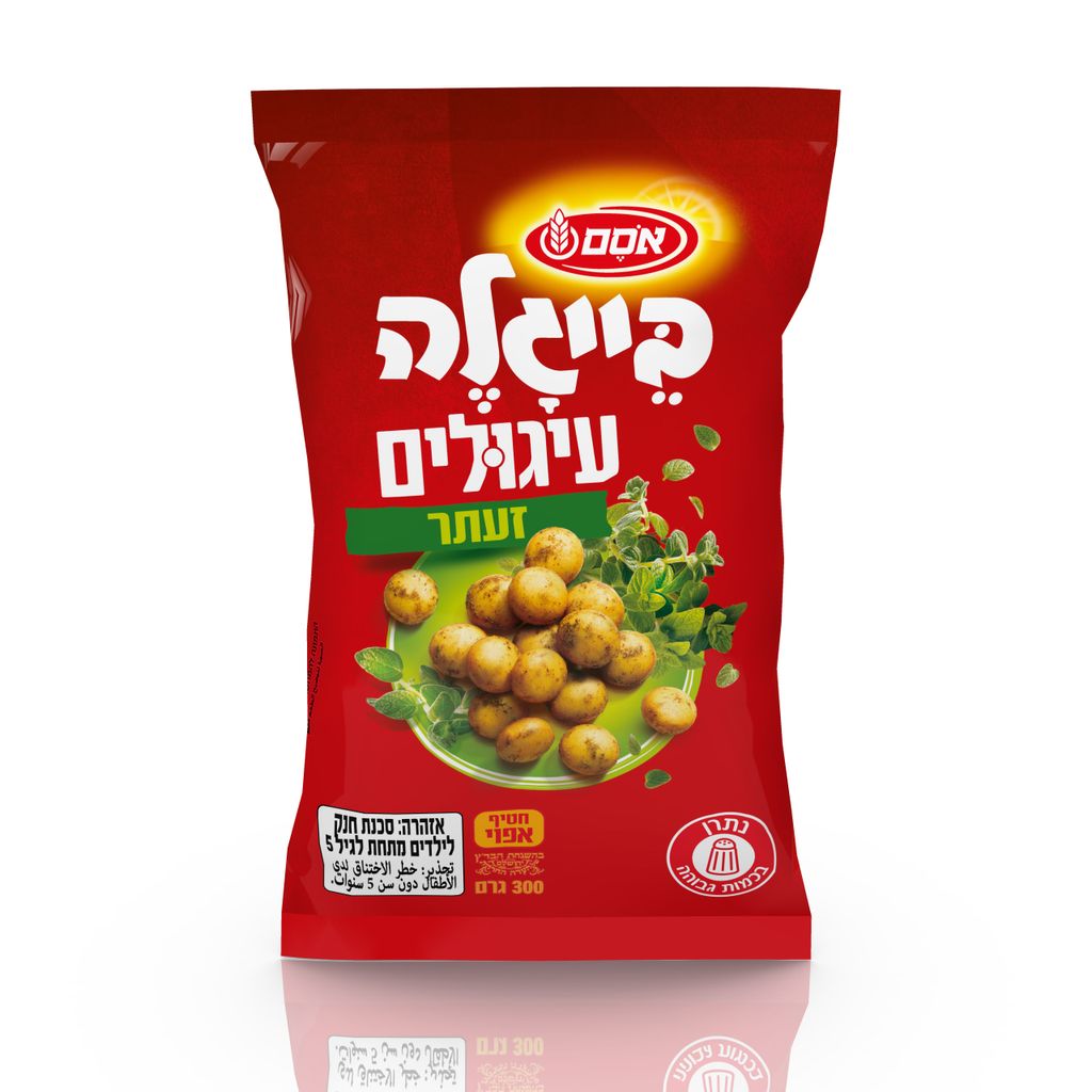 אסם בייגלה עיגולים בטעמים זעתר12*300ג