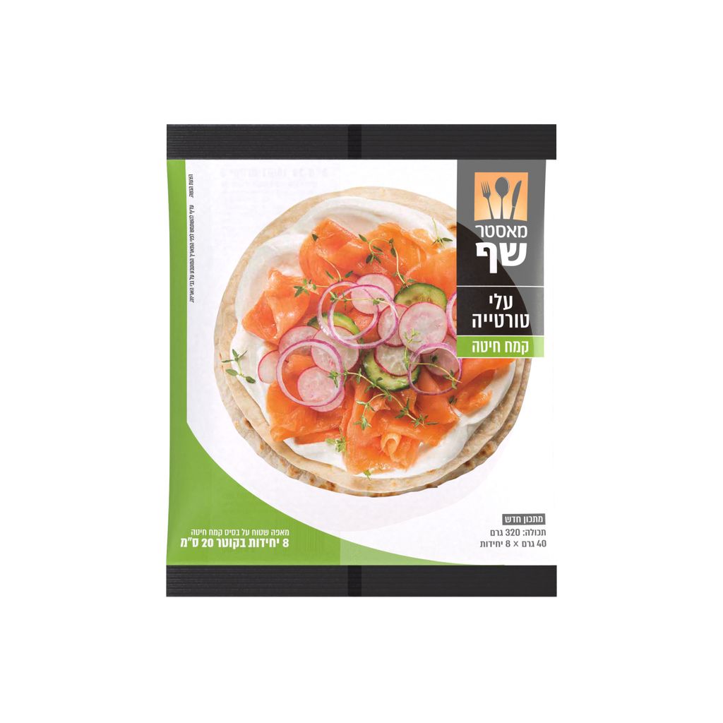 עלי טורטיה קמח לבן מאסטר שף 320 גרם