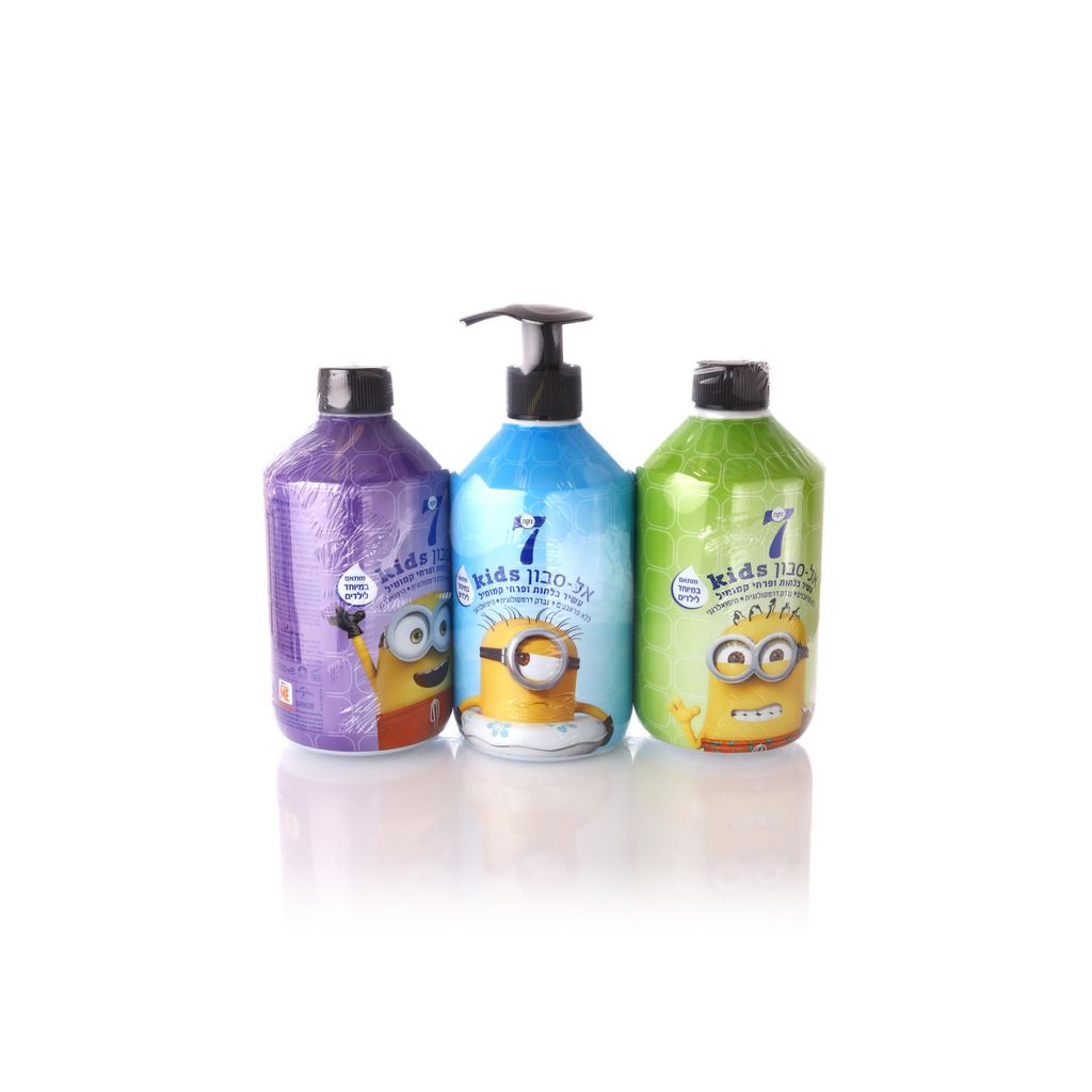 7 נקה kids אל סבון עשיר בלחות ופרחי קמומיל*3