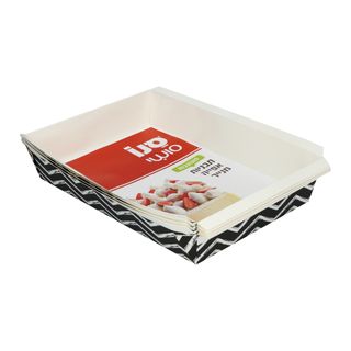 4 תבניות אפייה מנייר מלבנית גדול סנו ס