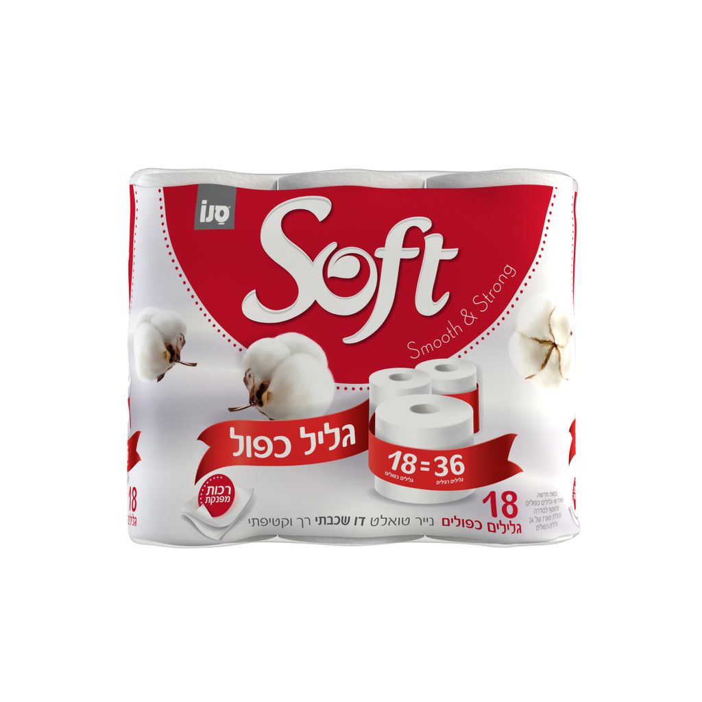 נייר טואלט גליל כפול18גל