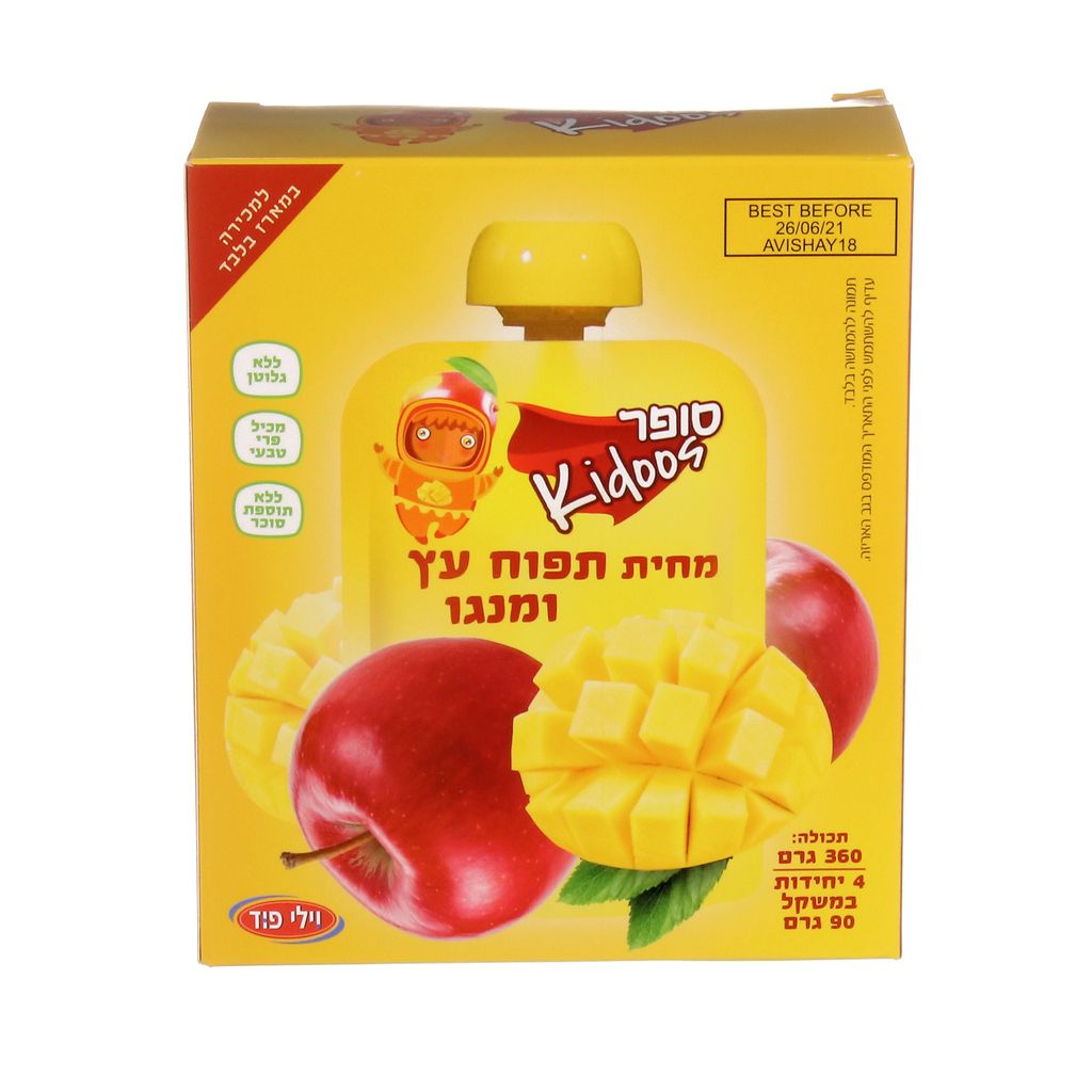 מארז מחית תפוח עץ ומנגו 360 גרם