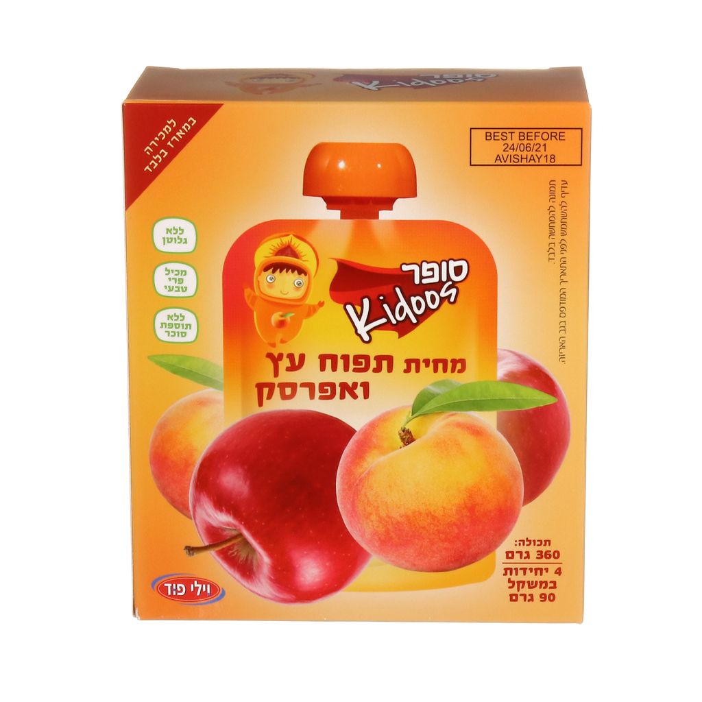 מארז מחית תפוח עץ אפרסק 360 גרם