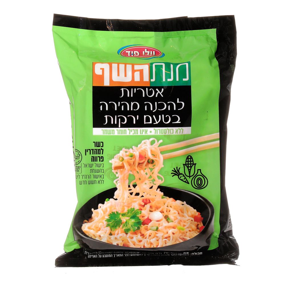 מנתהשף אטריות להכנה מהירה פיקנטי ויליפוד 85 גרם