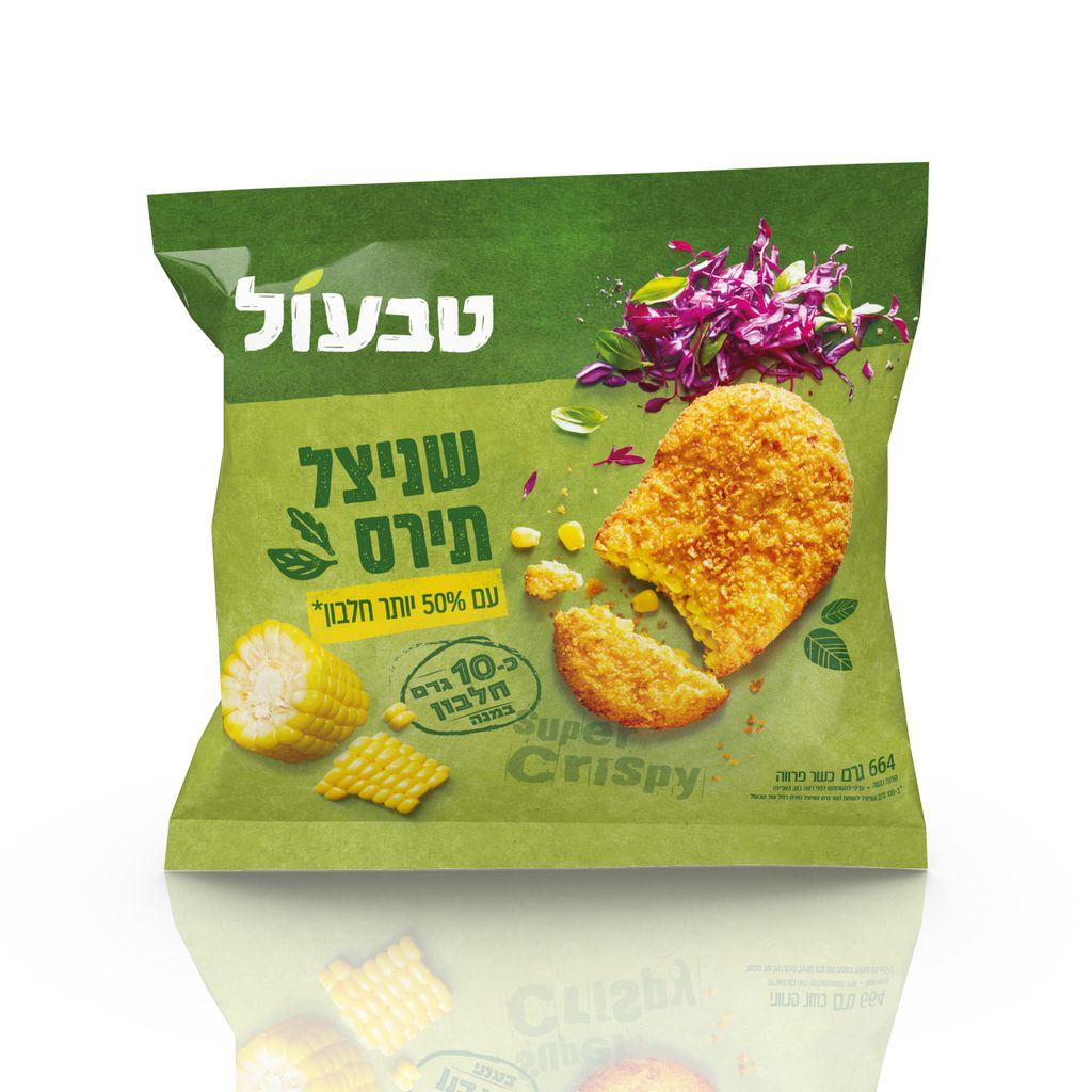 טבעול שניצל תירס עם חלבון 6*664גרם
