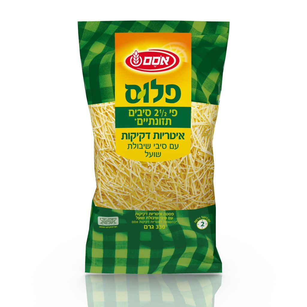 אסם אטריות דקיקות פלוס 16*330גרם