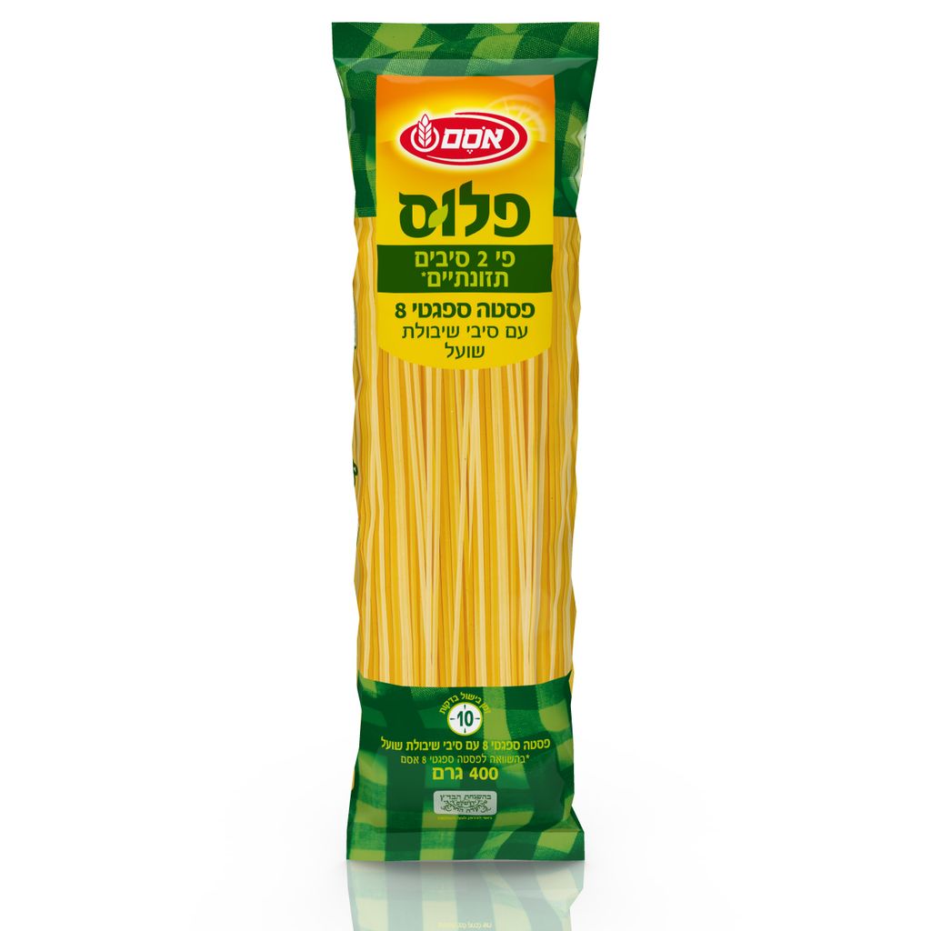 אסם ספגטי פלוס 24*400גרם