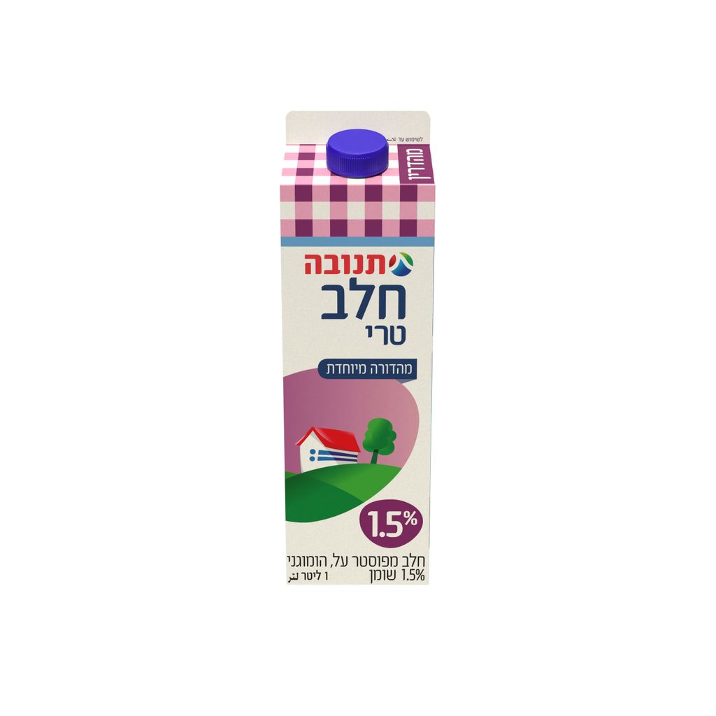 חלב 1.5% קרטון