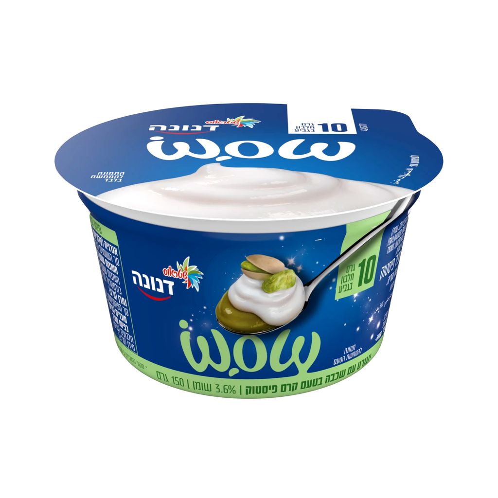 דנונה WOW יוגורט בטעם קרם פיסטוק 3.6% שומן 150 גרם