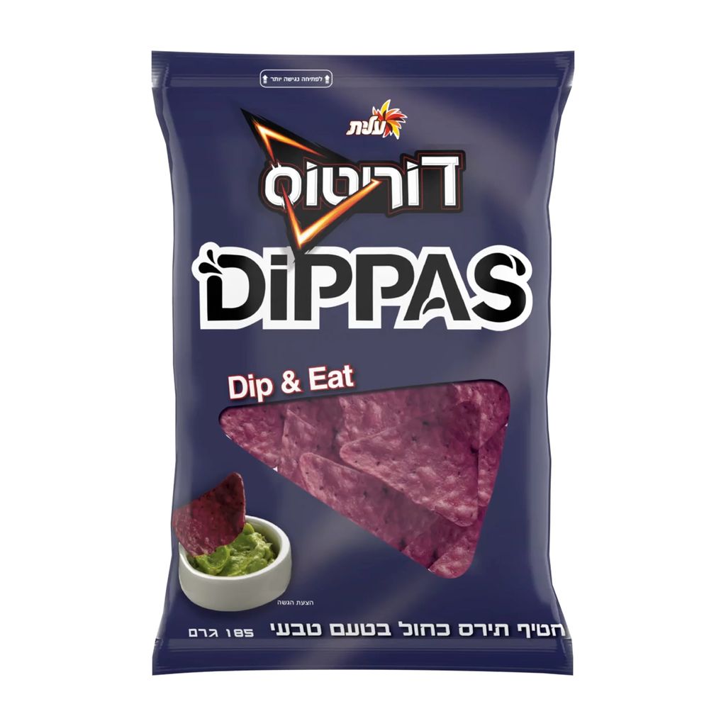 דוריטוס Dippas תירס כחול בטעם טבעי 185 גרם
