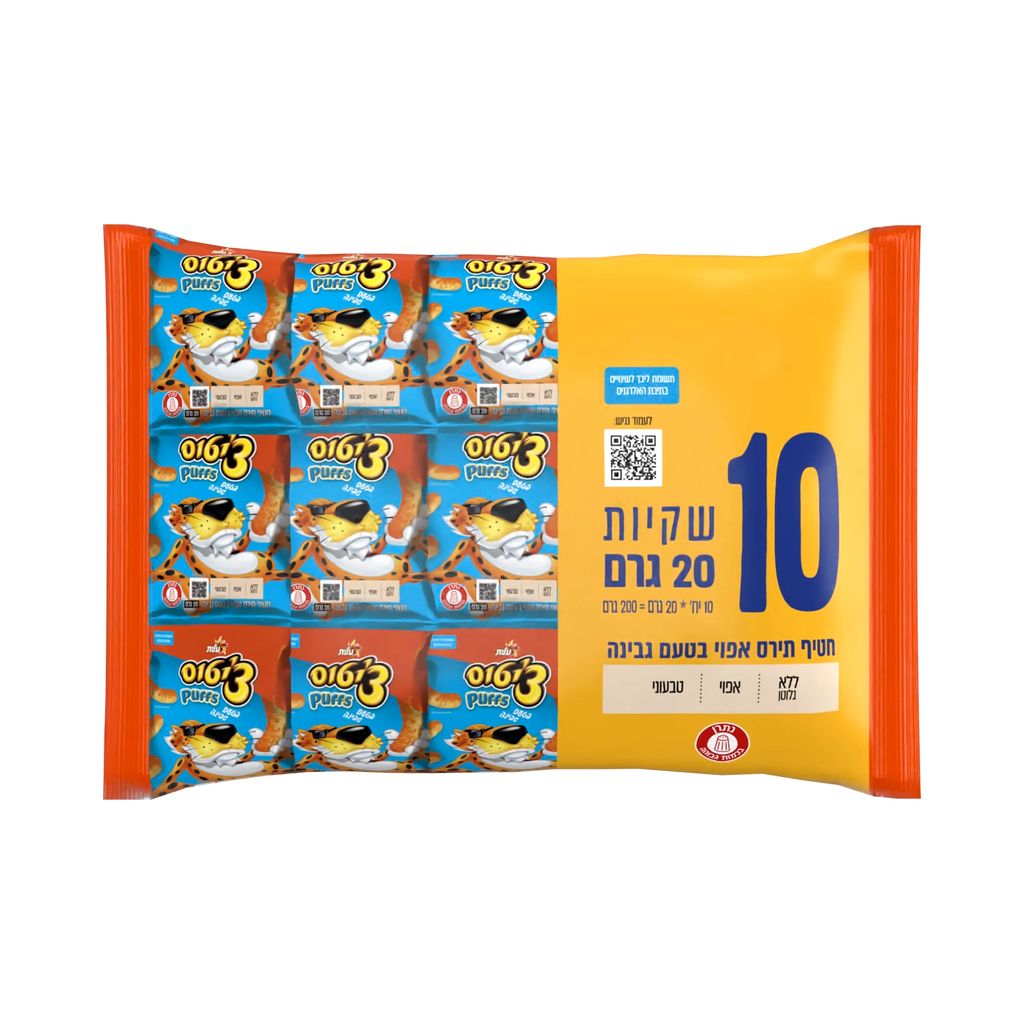 צ'יטוס PUFFS גבינה20*10ג