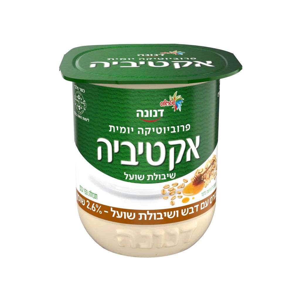 אקטיביה עם דבש ושיבולת שועל 2.6% שומן