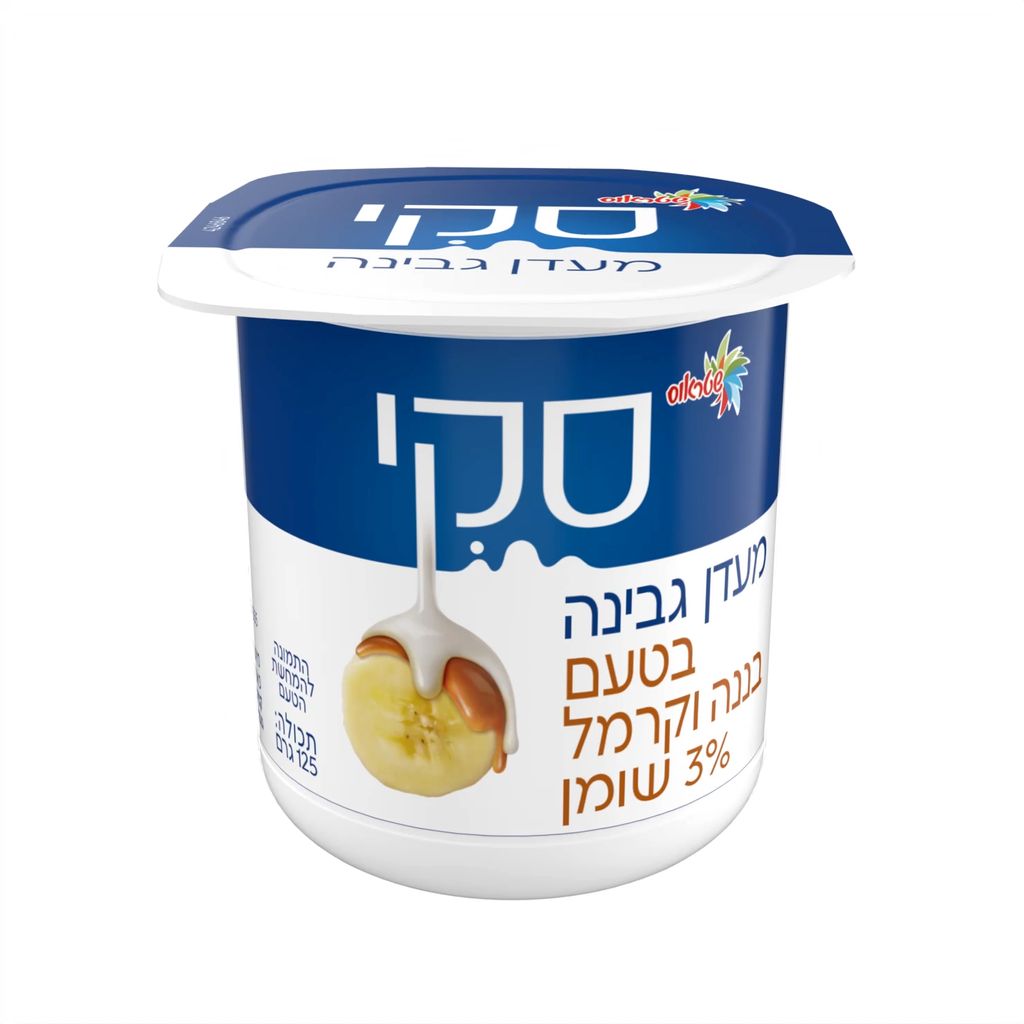 סקי בטעם בננה וקרמל 3% שומן