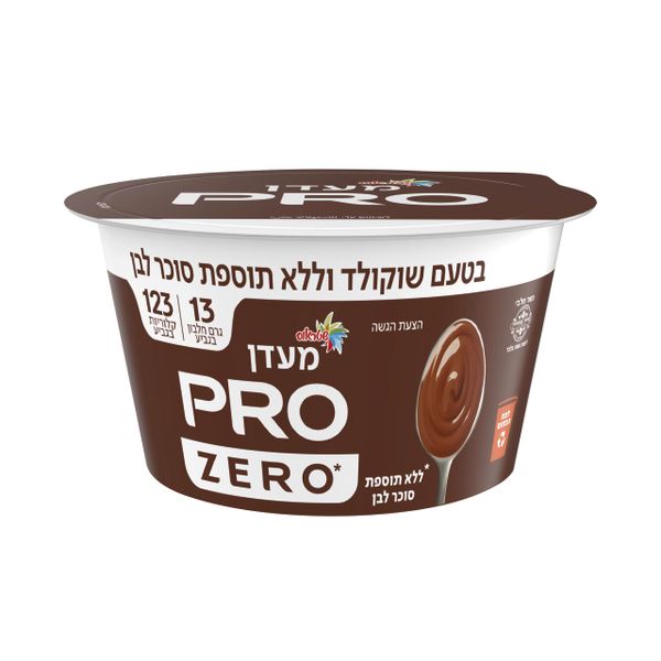 מעדן חלב מועשר בחלבון בטעם שוקולד ללא תוספת סוכר
