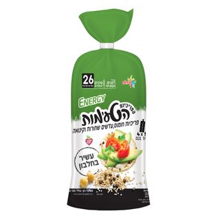 הפריכיות הטעימות חלבון חומוס, קינואה ועדשים שחורות