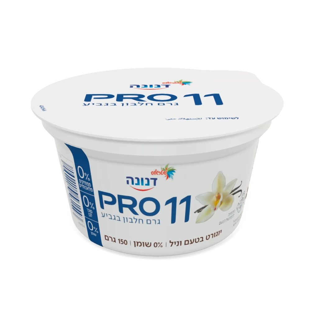 דנונה פרו טריפל זירו וניל 0% שומן 150 גרם