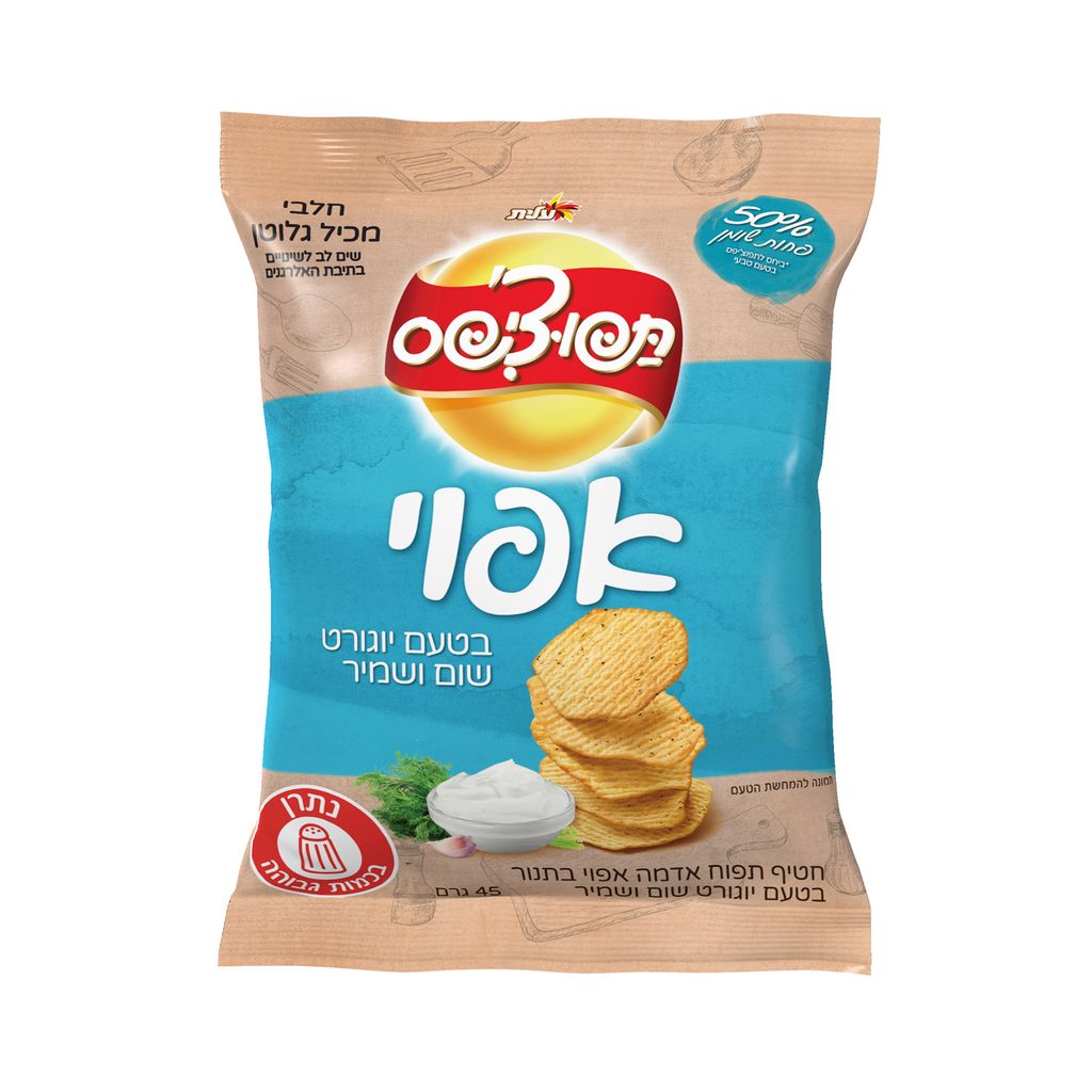 תפוציפס אפוי יוגורט שום ושמיר 45 גרם