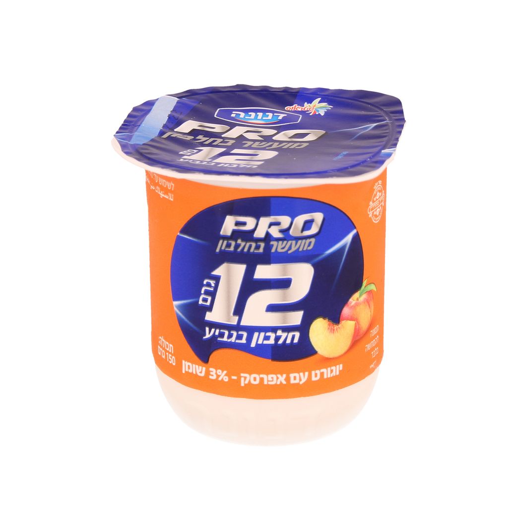 דנונה פרו מועשר בחלבון עם אפרסק 12 גרם חלבון