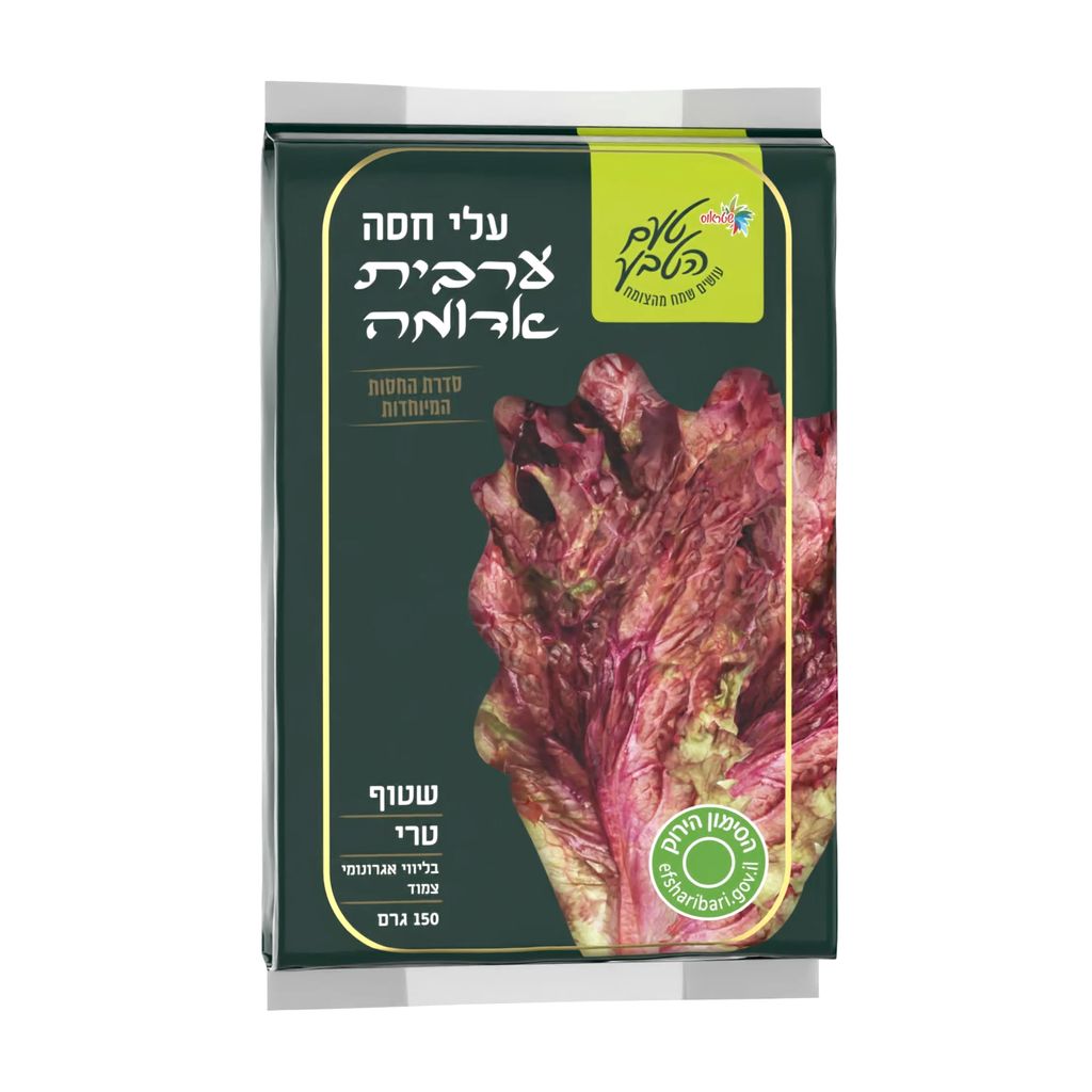 עלי חסה ערבית אדומה