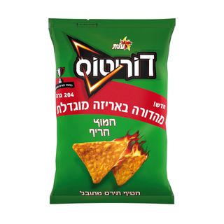 דוריטוס חמוץ חריף אריזה מוגדלת 204 גרם