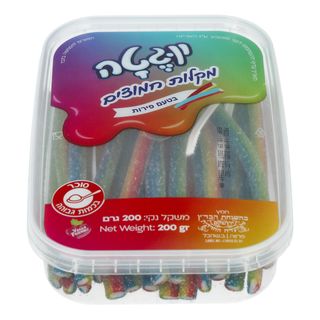 מקלות חמוצים ממולאים בטעם פירות 200 גרם