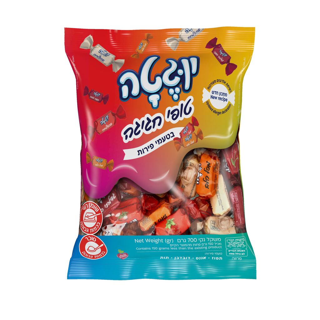 יוגטה טופי פירות 700גרם עדה חרדית