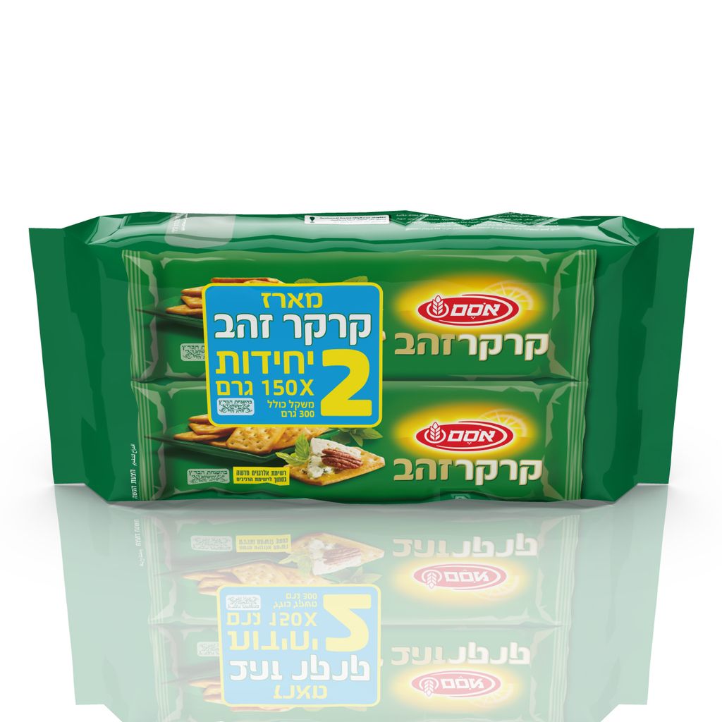 אסם קרקר זהב מאח.קדמ 6 2*150גרם