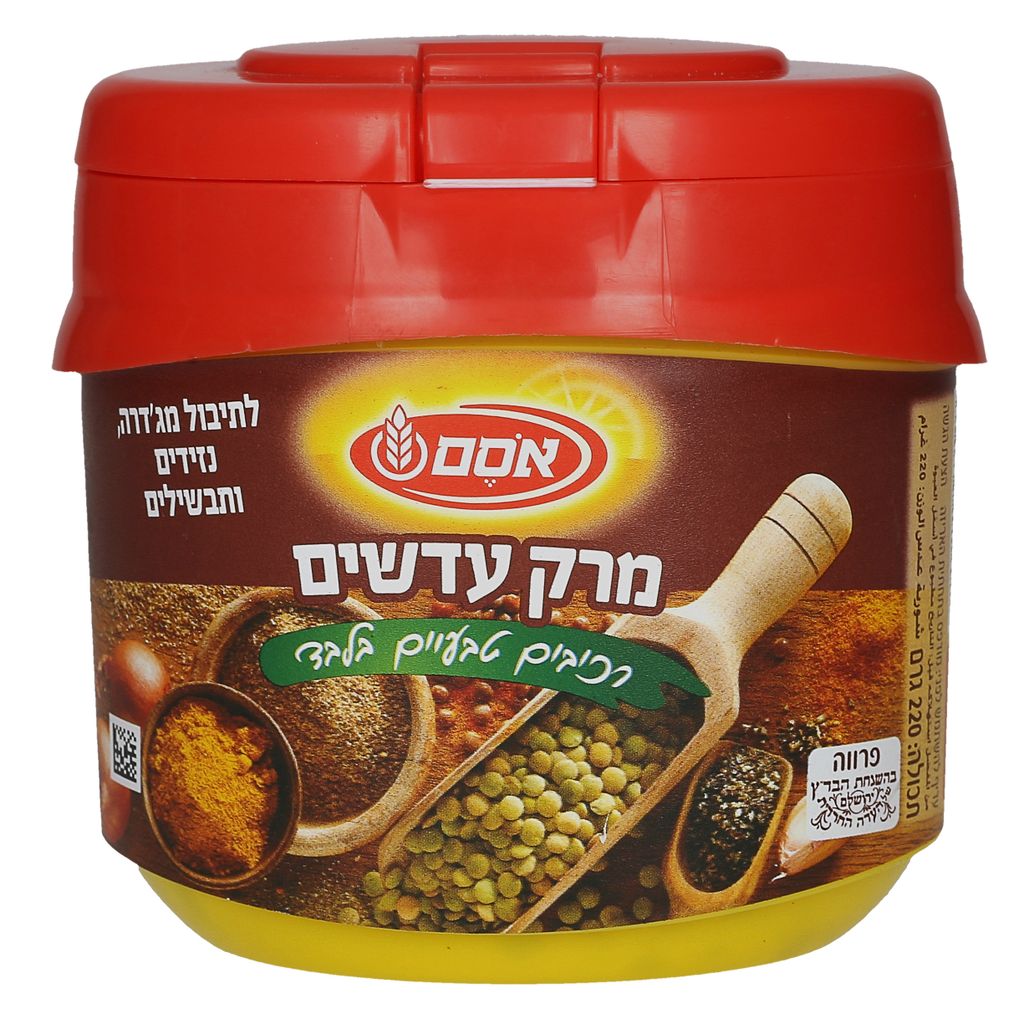 אסם אבקת מרק עדשים רכיבים טבעיים6*220גרם