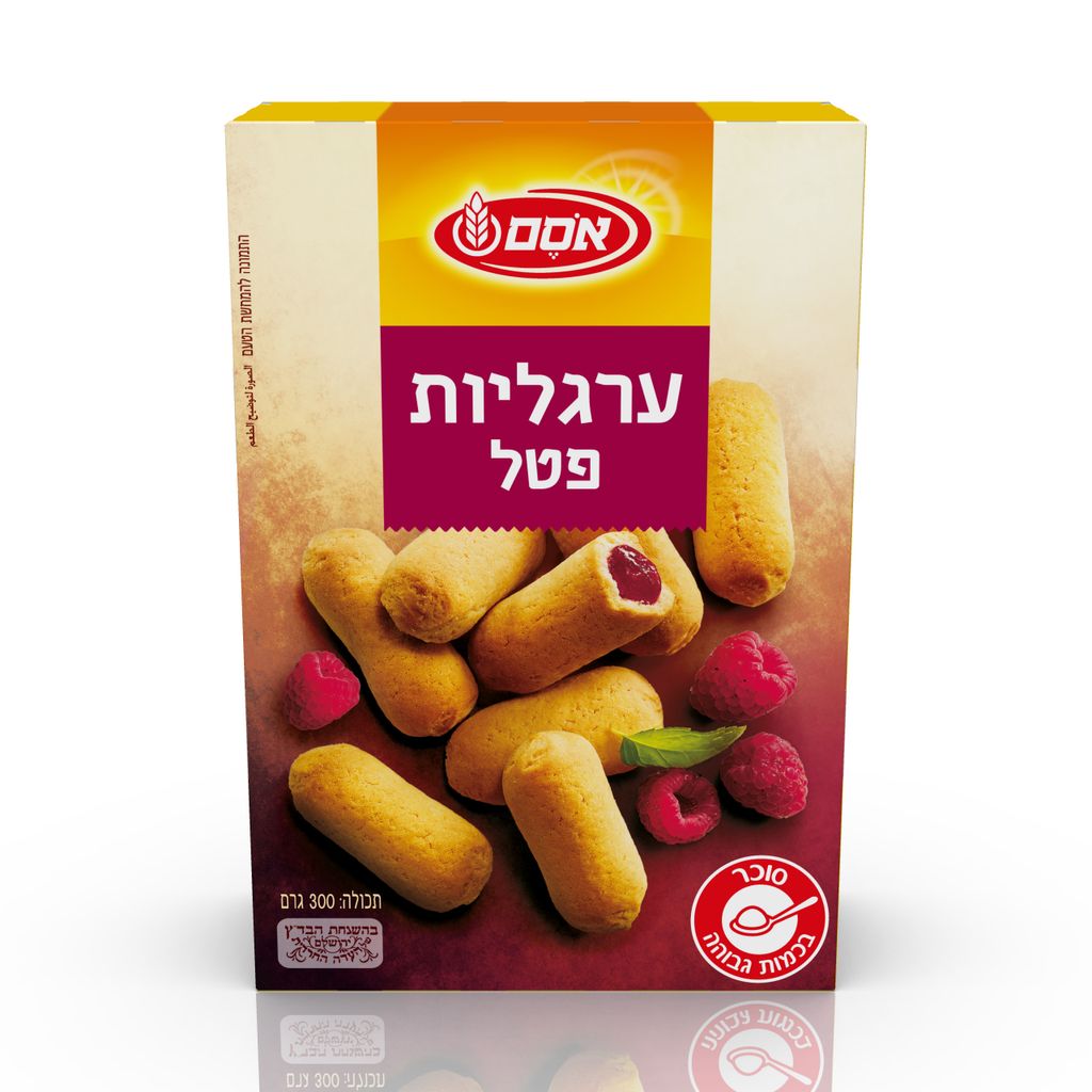 ערגליות פטל 6*300גרם