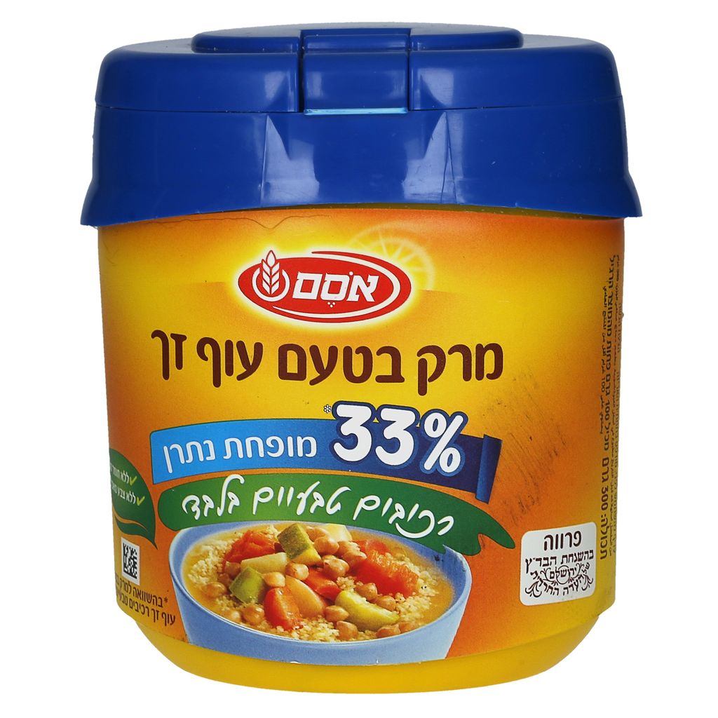 אסם טעם עוף ר.ט. 33% דל נתרן 6*300גרם