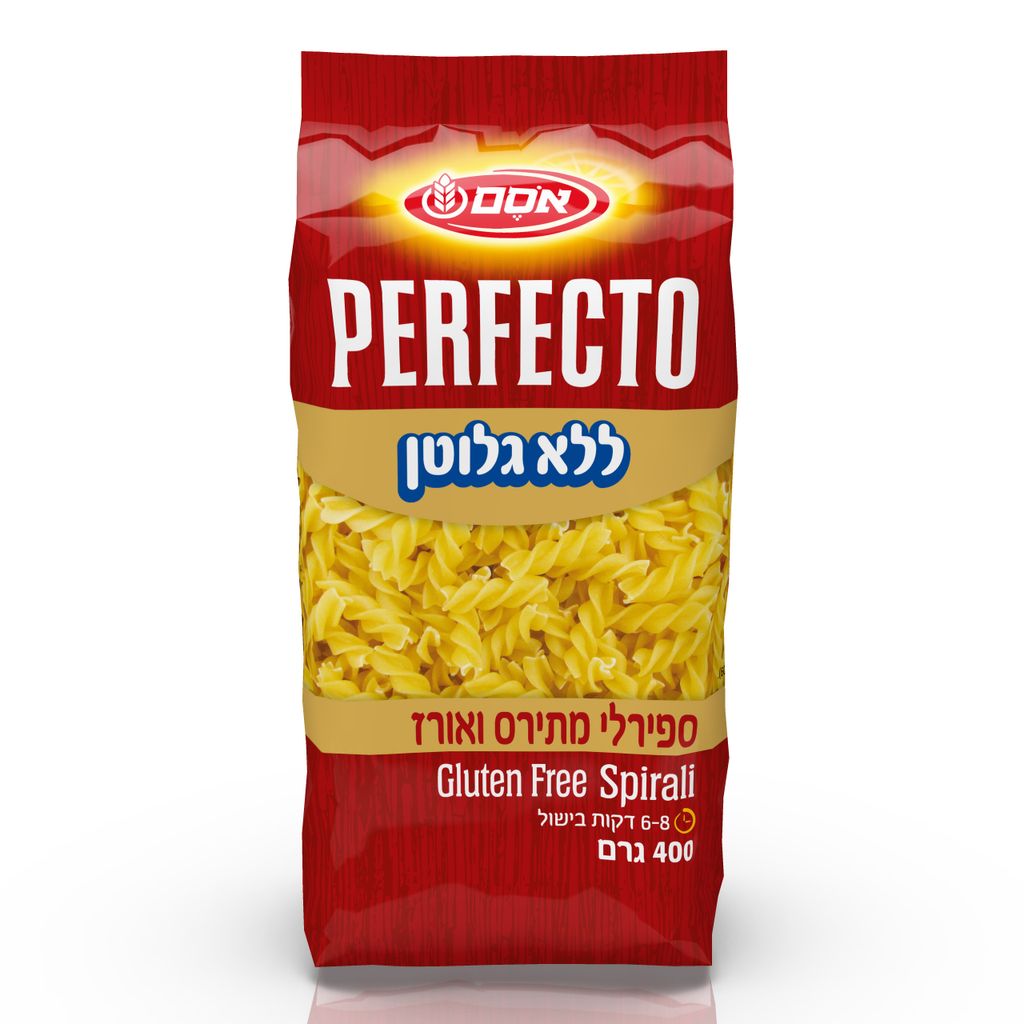 פרפקטו ספירלי ללא גלוטן 10*400גרם