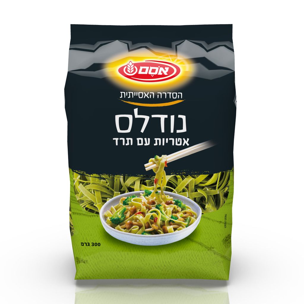 נודלס אטריות עם תרד