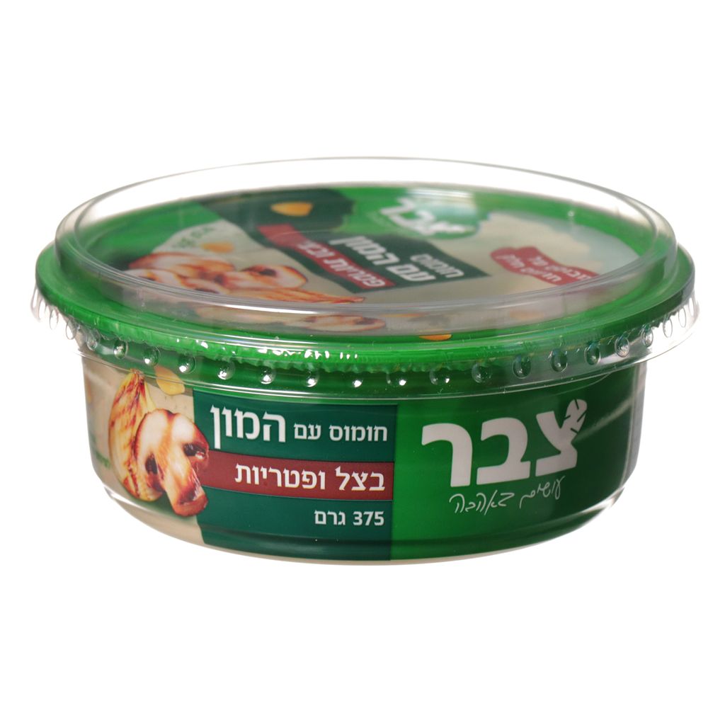 צבר חומוס עם המון פטריות ובצל 12*375גרם