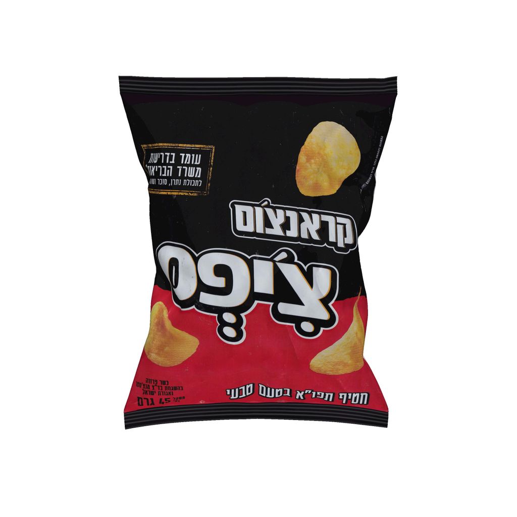 קראנצוס  צ'יפס טבעי 45 גר חדש