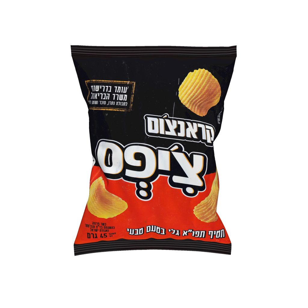 קראנצוס  צ'יפס גלי  45 גר חדש