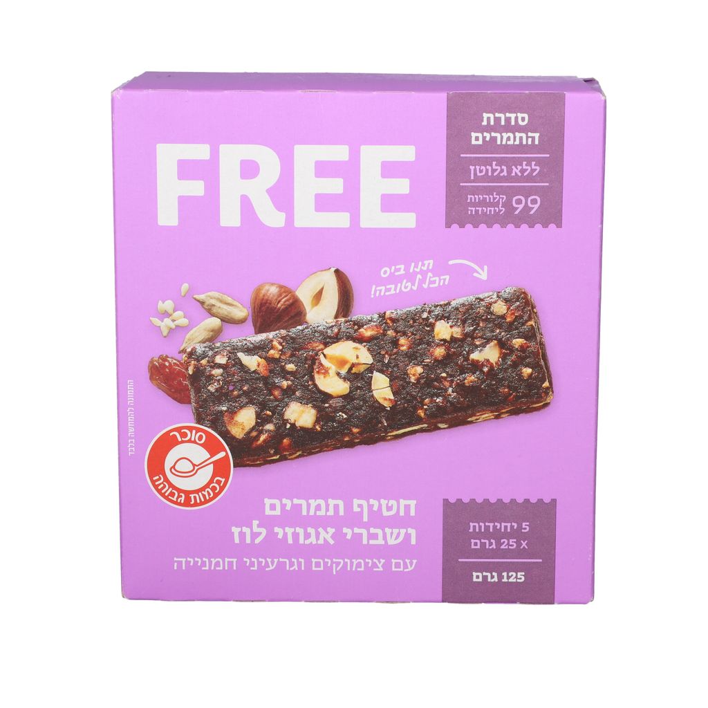 פרי חטיף תמרים ולוז 5 יח
