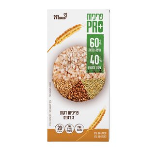 מנה פריכיות חיטה כוסמין ושיפון דקות 100ג