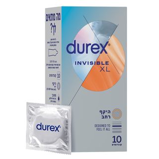 דורקס - קונדומים XL אינביזבל 10 יח'