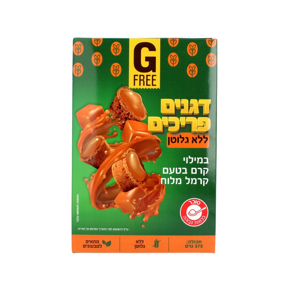דגני בוקר במילוי קרם בטעם קרמל מלוח 375 גרם