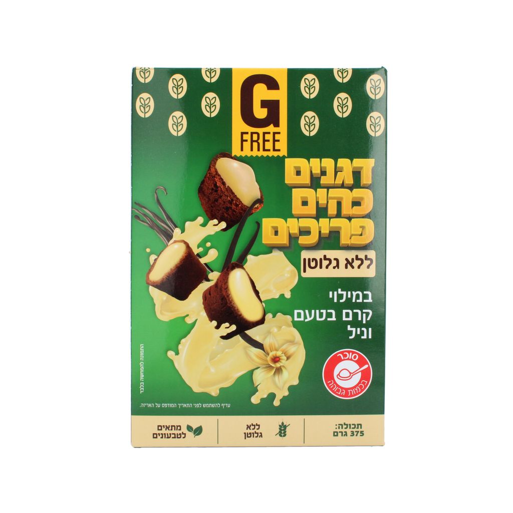 דגני בוקר כהים במילוי קרם וניל 375 גרם
