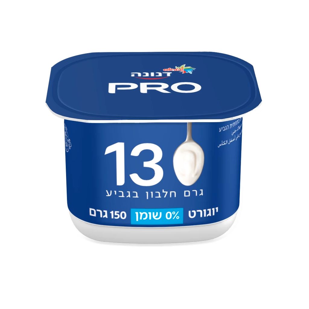 דנונה פרו לבן 0% שומן 13 גרם חלבון