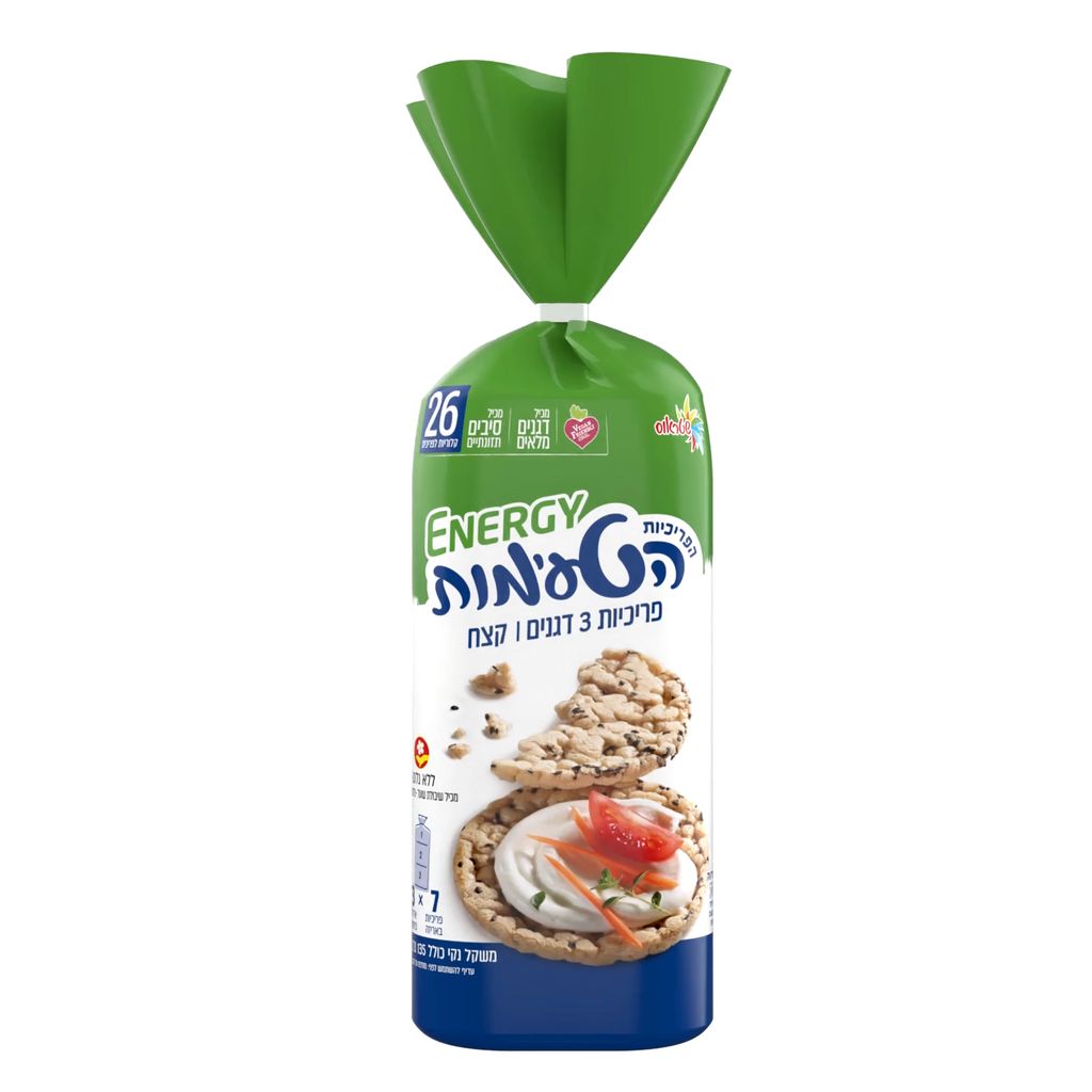 פריכיות הטעימות קצח ודגנים 135גר