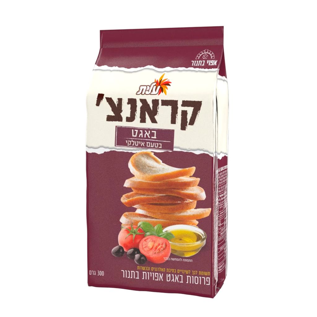 פרוסות באגט אפויות ב
