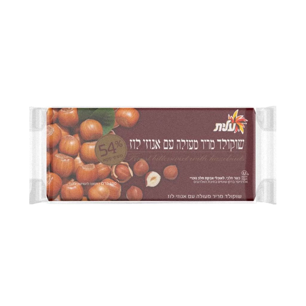 שוקולד מריר עם אגוזי לוז 3*100