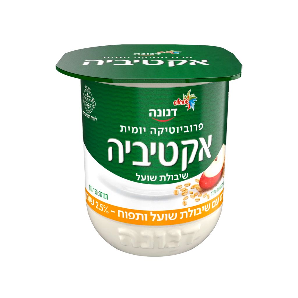 אקטיביה עם שיבולת שועל ותפוח-2.5%