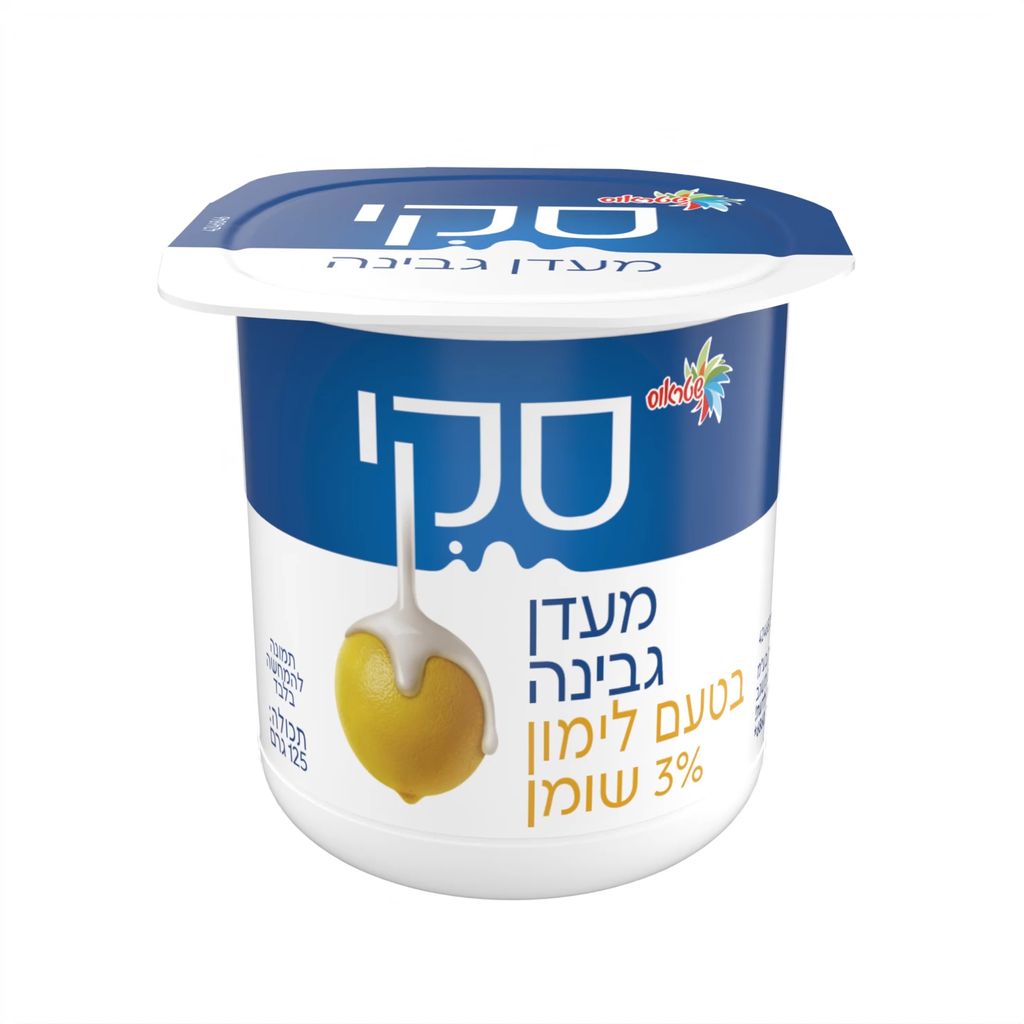 מעדן גבינה בטעם לימון 3% שומן